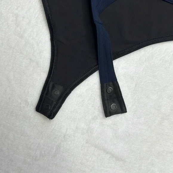 Lululemon one piece thong body suit True Navy and Black, size 8 - Picture 14 of 15